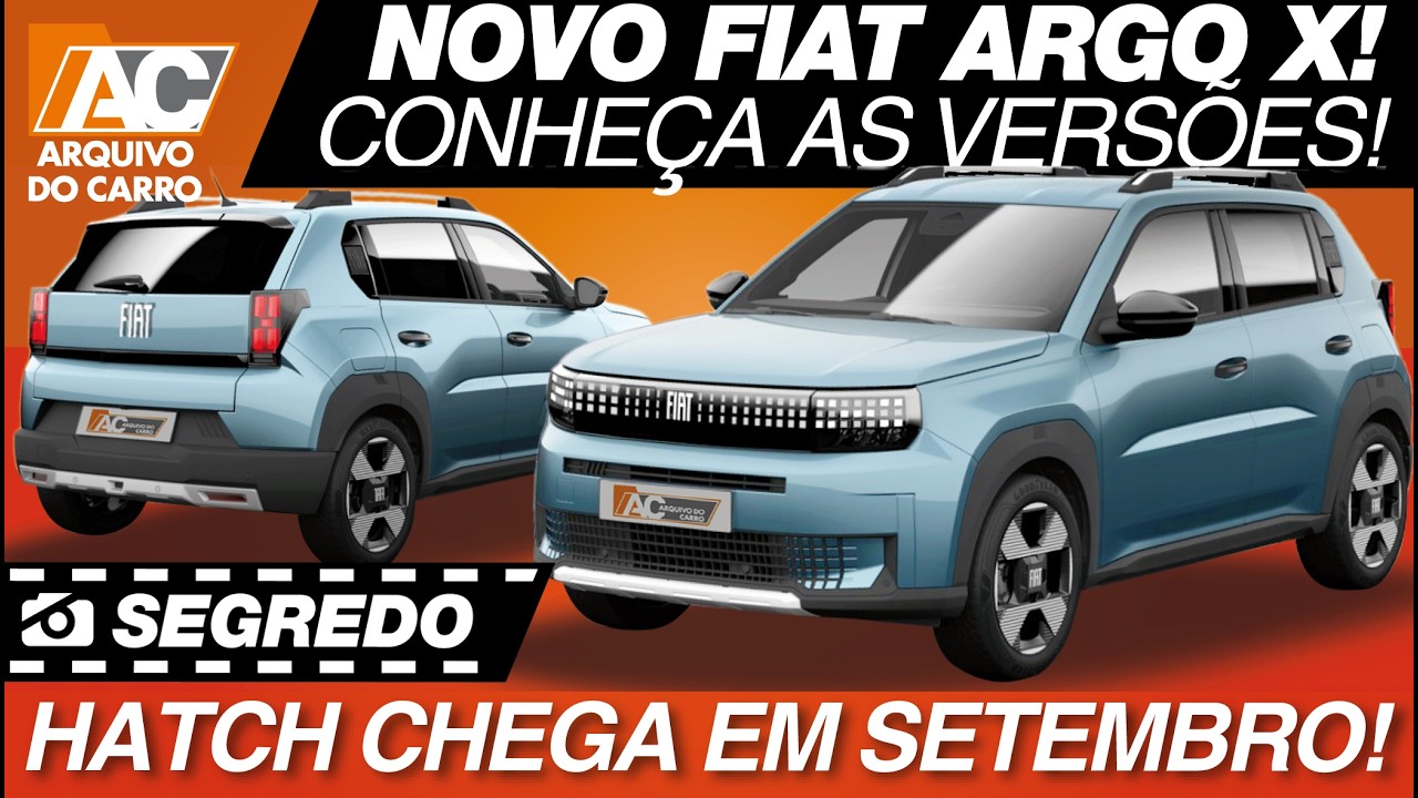 SEGREDO: FIAT ARGO X TERÁ 6 VERSÕES ! HATCH CHEGA EM SETEMBRO PRA DESBANCAR O VW POLO!