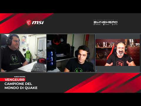 MSI | Livestream - Intervista a Marco "VengeurR" Ragusa Campione mondiale di Quake & Bonehead System