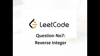 Download the video "LeetCode題目詳解 No7: Reverse Integer PYTHON解法 刷題"