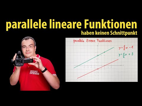 parallel linear functions have no intersection point |  Lehrerschmidt