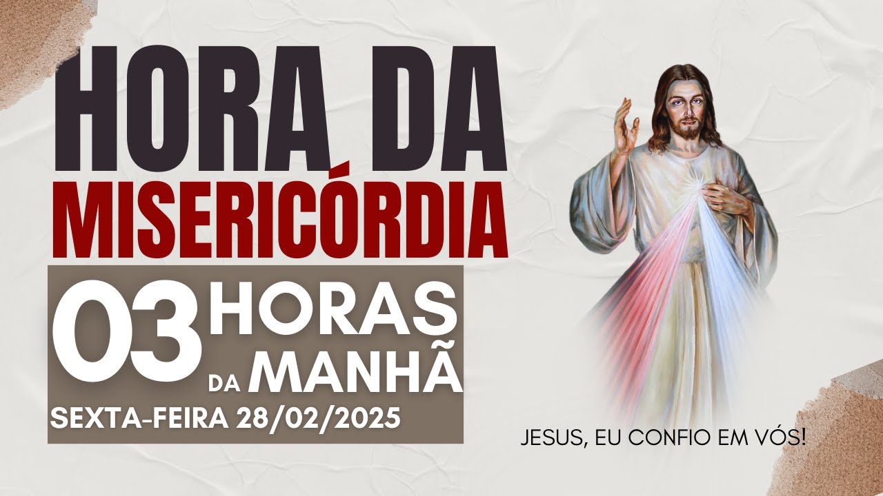 Reze o Terço da Misericórdia pelas GRAÇAS IMPOSSÍVEIS 🙏✨ [03h Todos os Dias] 28/02/2025