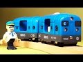 Мультик для детей про поезда, электрички и самолет - Рабочее утро города Брио 