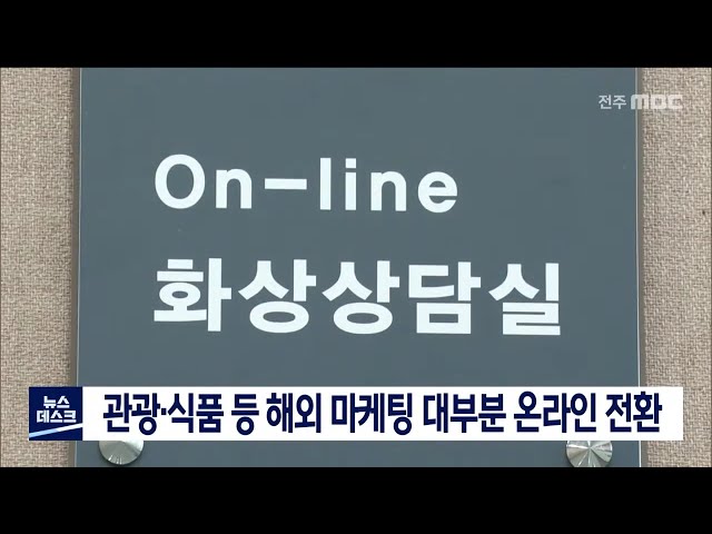 관광, 식품 등 해외 마케팅 대부분 온라인 전환