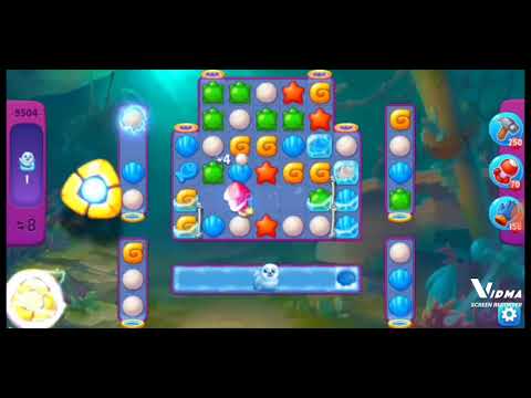 Fishdom. 9504 super hard level no boosters and diamonds. 16 moves