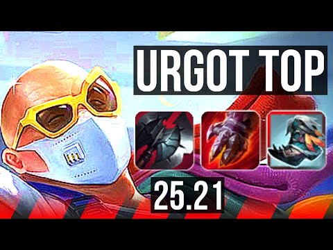 URGOT vs VOLIBEAR (TOP) | 6 solo kills, 10/4/10 | KR Master | 25.21