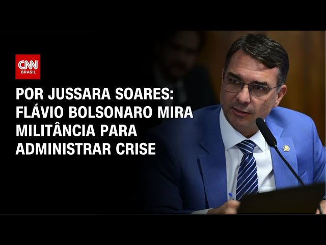 Análise: Flávio Bolsonaro mira militância para administrar crise | CNN PRIME TIME