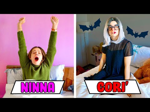 MORNING ROUTINE DI NINNA vs SORELLA GEMELLA CORÌ!!