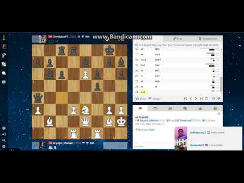 Blitz on Chess.com FM Bryakin Mikhail - FM Trimitzios Petros