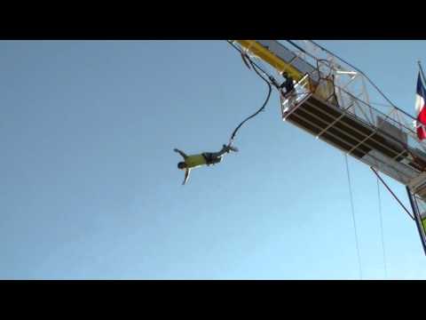 Bungee Jump and 130 Foot Free Fall Drop Into A Net