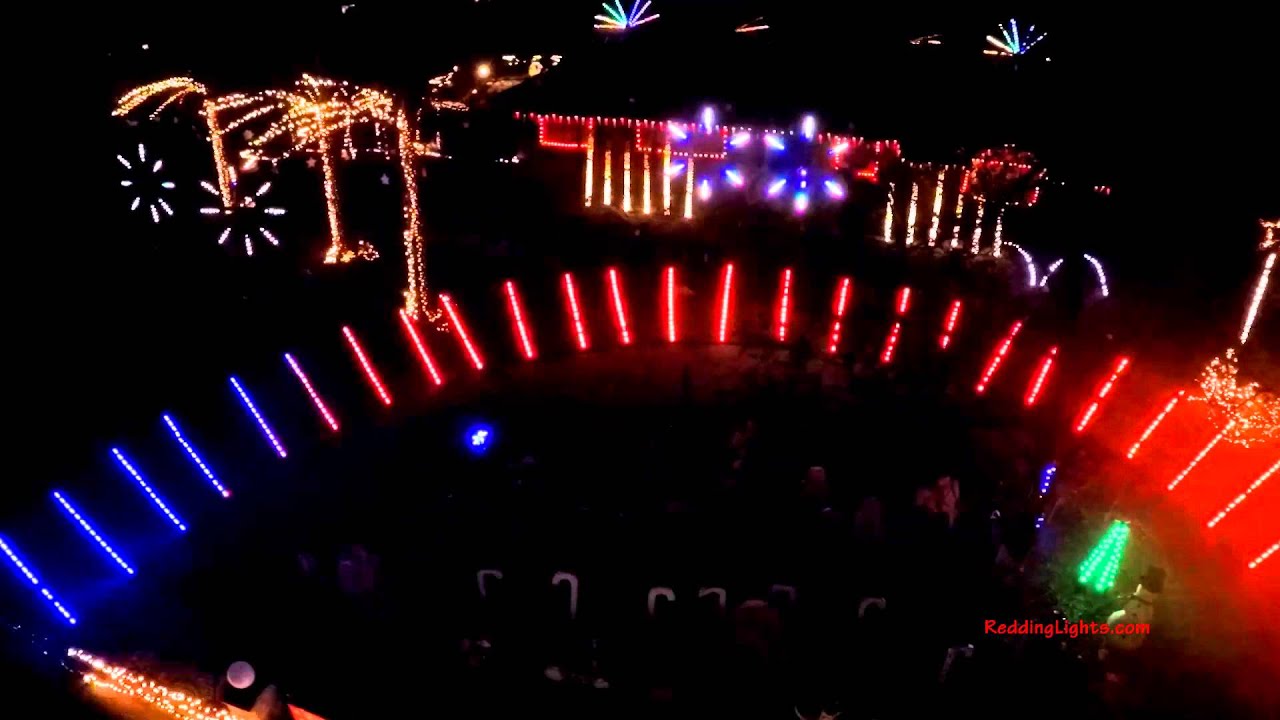 DRONE - 2015 Music Box Dancer - Redding Christmas Lights