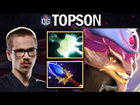 OG.TOPSON PANGOLIER WITH MJOLNIR & AGHANIMS - DOTA 2 7.27 GAMEPLAY