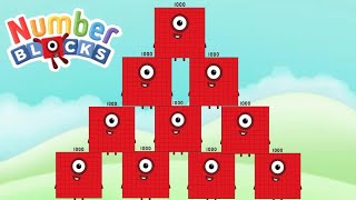 Download lagu NUMBERBLOCKS TEN GIANT NUMBER ADDITION | LEARN TO ADD COUNT AND READ BIG NUMBERS | hello george mp3