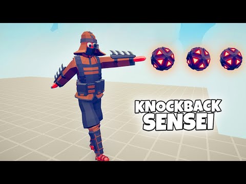 KNOCKBACK SENSEI vs UNITS | TABS Totally Accurate Battle Simulator