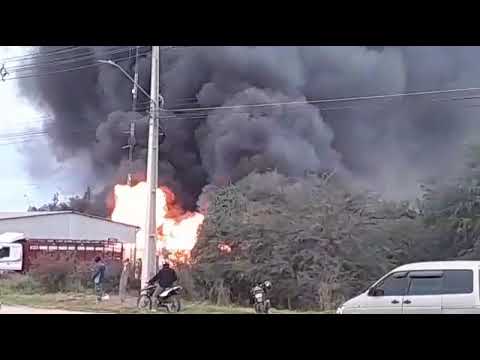 #URGENTE INCENDIO😭🔥 En la Comisaria 1a Filadelfia Dpto Boqueron