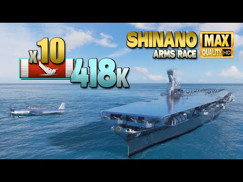 Shinano me dëme +400k dhe 10 anije të shkatërruara - World of Warships