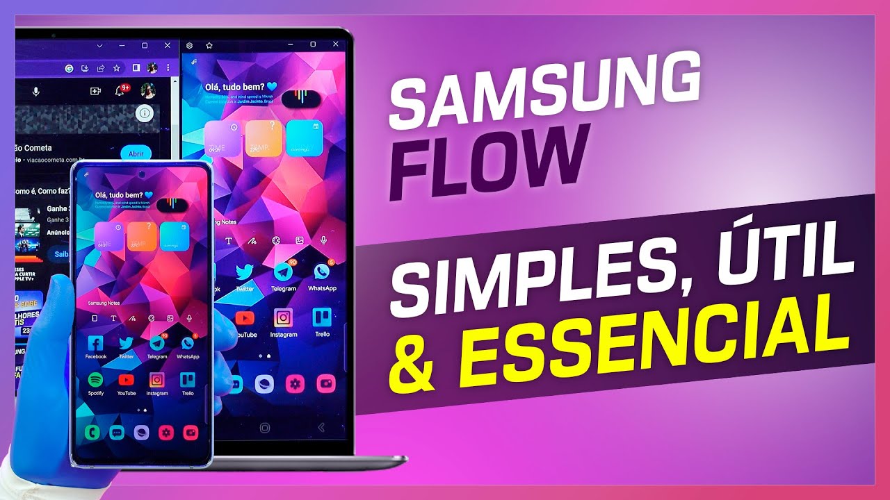 🔵 Samsung Flow | Espelhe a tela e transfira arquivos para o PC ou Notebook \\ Passo a Passo