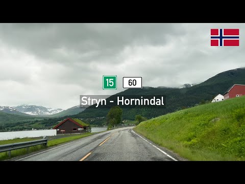 [4KHDR] Driving in Norway: Riksvei 15 & Rv60 from Stryn to Hornindal