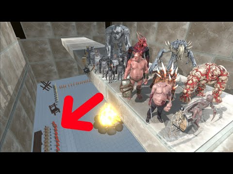 Infernals VS Mutant Primates + On Ancient Human Residence - Animal Revolt Battle Simulator