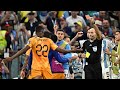 Red Card to Denzel Dumfries - Argentina Vs Netherlands players fight in FIFA World Cup Qatar