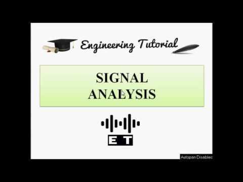 Signal Analysis Video