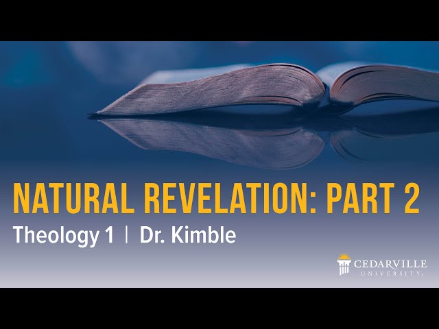 Thumbnail for video titled: Theology I: Natural Revelation (part 2)