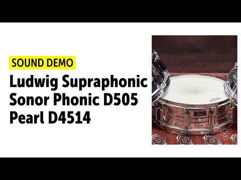 Ludwig Supraphonic vs. Sonor Phonic D505 vs. Pearl D4514 | Vintage 70's Snare Comparison