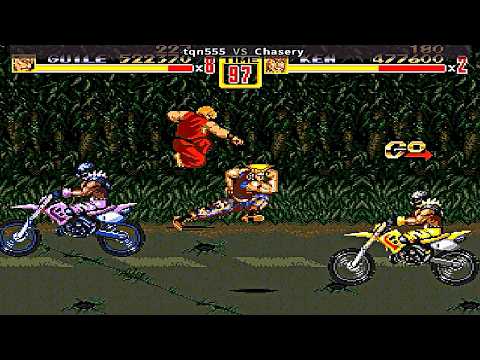 Streets of Rage 2 - Street Fighter Version 1 (Dhalsim/Ryu/Guile/Ken) - tqn555 vs Chasery