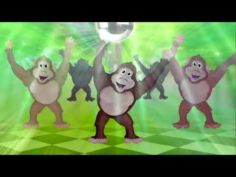 El baile del gorila video animado para niños