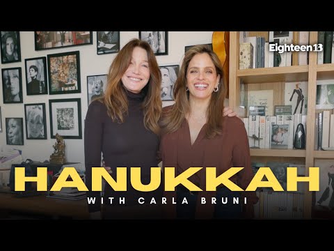 Carla Bruni and Noa Tishby Light Candles for the Sixth Night of Hanukkah