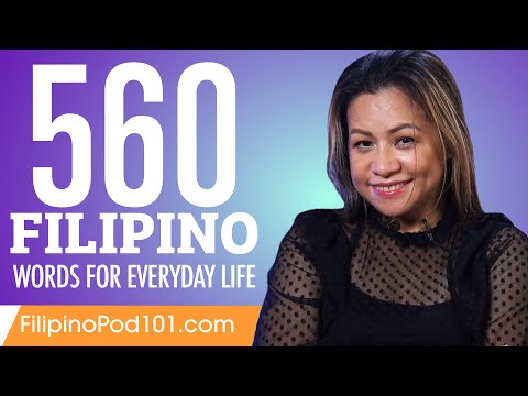 560 Filipino Words for Everyday Life - Basic Vocabulary #28