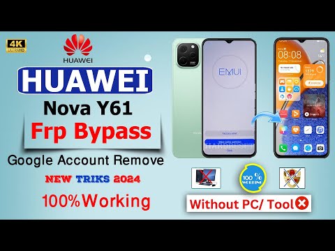 Huawei Nova y61 frpbypass || Huawei Nova y61 frpbypass google account Remove || Without Pc 2024