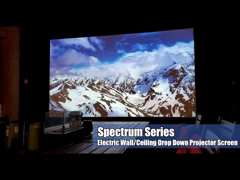Elite Screens Spectrum Series: the Perfect Solution for Electric Wall/Ceiling Drop-Down Screens