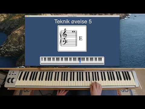 6 Teknik øvelser- Klaver undervisnings video