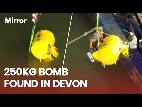 Residents STUNNED as 250kg WWII bomb is found and destroyed in Exmouth
