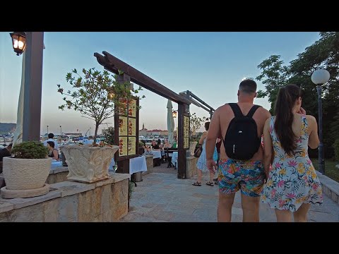 Budva, Old Town, Montenegro, 🌡T+29C°,  July - Virtual Walking Tour - #38/3