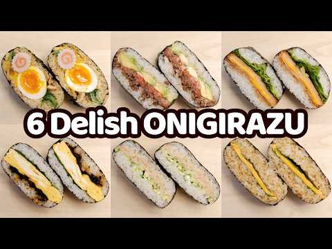6 Easy ONIGIRAZU (Japanese Sushi Sandwich) | Secret Recipes Revealed!