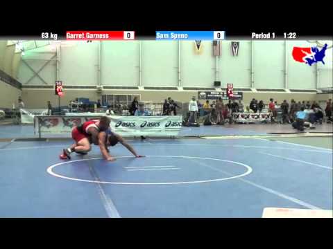 Garret Garness vs. Sam Speno at 2013 ASICS University Nationals - FS
