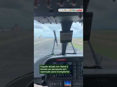 Fígado doado em Natal é levado ao aeroporto em operação para transplante