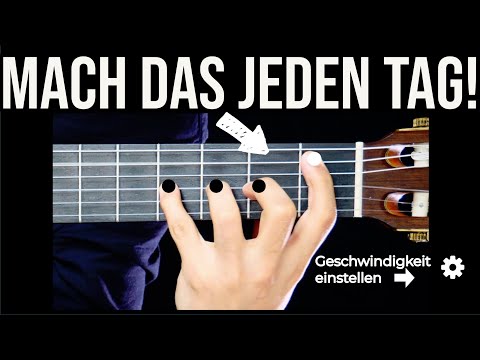 Daily finger exercise to play along immediately - warm-up and technique exercise for guitar