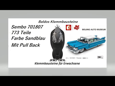 Конструктор Sembo Block «Пекинский автомузей Cadillac Eldorado» 701807 / 773 детали