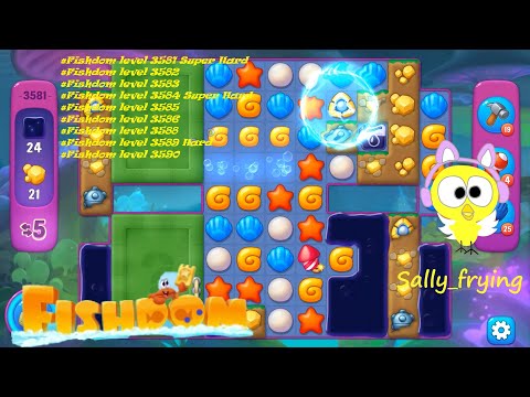 Fishdom level 3581 to 3590