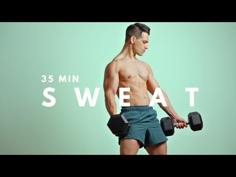 30 Minute Sweaty HIIT Workout | Bodyweight + Dumbbell Full Body Endurance & Cardio Burn
