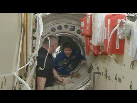 New Crew Welcomed Aboard Space Station