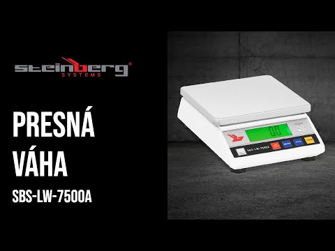 Video - Presná váha - 7 500 g/0,3 g - LCD