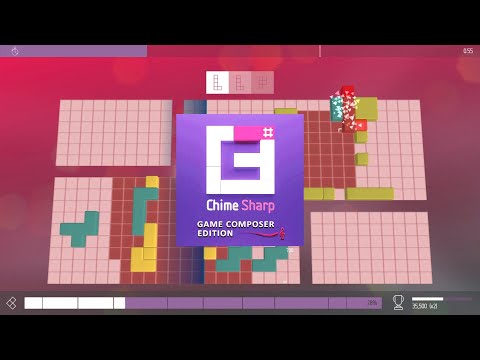 Chime Sharp Game Composer Edition - Gameplay [Music Puzzle Tetris Arcade]