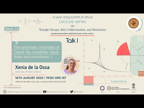 The arithmetic of families of Calabi-Yau manifolds: black holes and modularity-I by Xenia de la Ossa