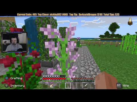 Minecraft "Chill Stream" March 16, 2019 pt2 - Trying Redstone, Enchantment, and Mining Again