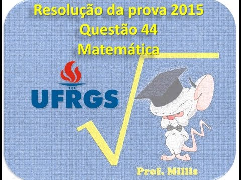 Questão 44 UFRGS 2015 - área do quadrilátero - geometria