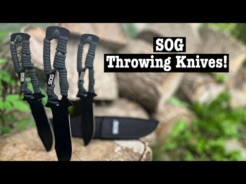 | SOG Knife Review |  KNIFE THROWING! |