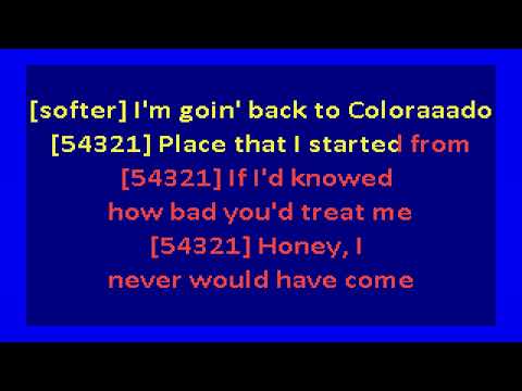 Rod Stewart  - Man Of Constant Sorrow (karaoke)